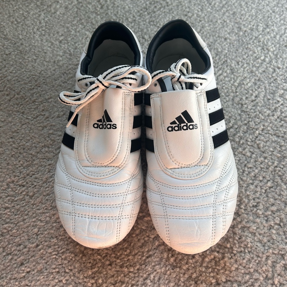 Adidas Women’s White and Black Taekwondo Shoes - Picture 2 of 4